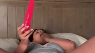 Taliyaandgustavo – Full Masturbate Big Pink Dildo Moaning Extreme Orgasms